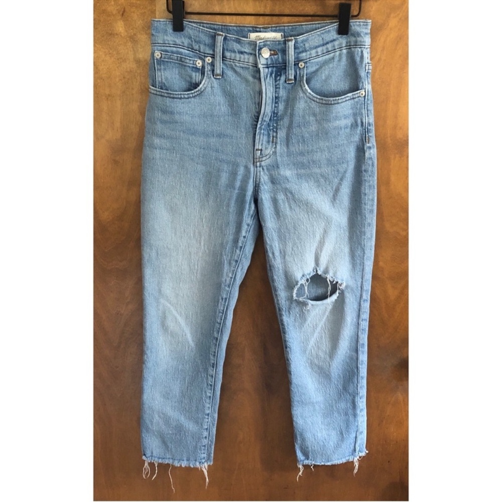 Madewell High Rise Perfect Vintage Jeans Rosabelle Wash Straight Leg 27 Petite
